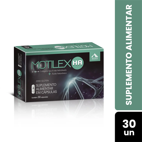 Suplemento Alimentar Motilex HA Com 30 Cápsulas