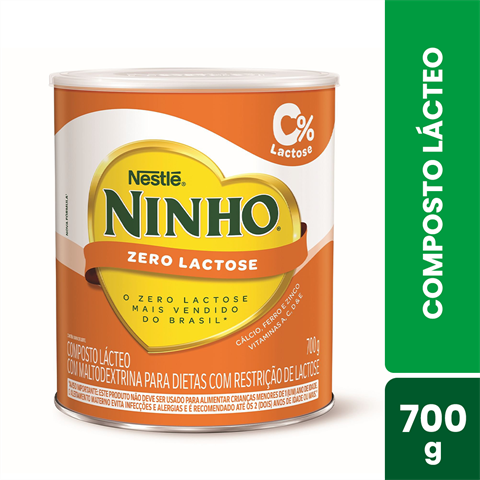 Composto Lácteo Ninho Zero Lactose Com 700g