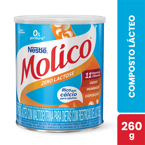 Composto Lácteo Molico Zero Lactose Com 260g