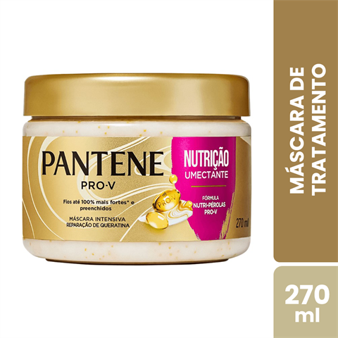 Máscara De Tratamento Pantene Pro-V Nutrição Umectante Com 270ml