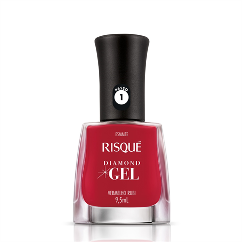 Esmalte Risqué Gel Cremoso Vermelho Rubi 9.5ml