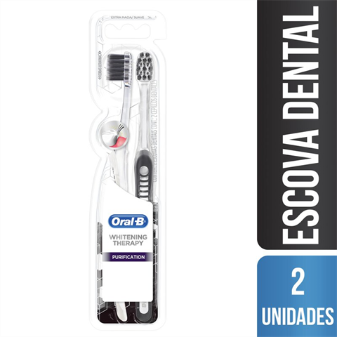 Escova Dental Oral-B Purification Com 2 Unidades