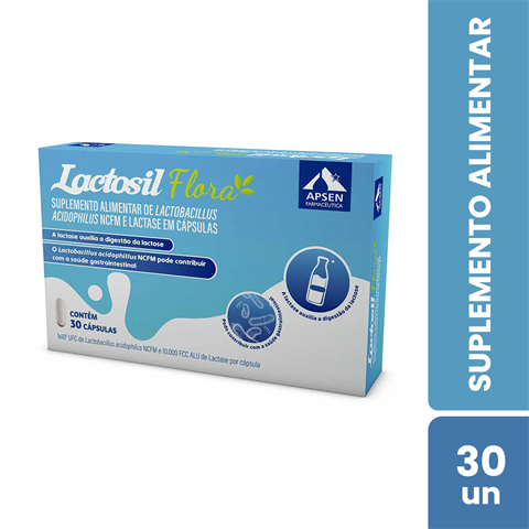 Suplemento Alimentar Lactosil Flora Com 30 Cápsulas