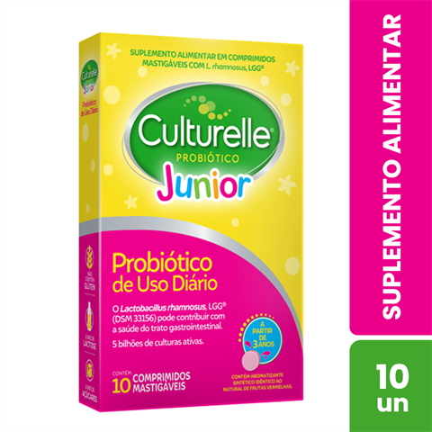 Suplemento Alimentar Culturelle Probiótico Junior Com 10 Comprimidos Mastigáveis