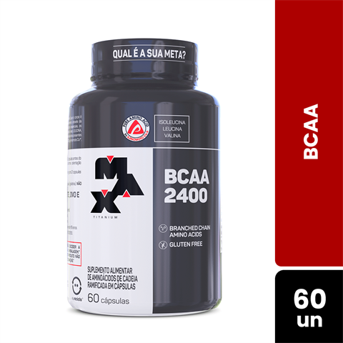BCAA 2400 Max Titanium Com 60 Cápsulas