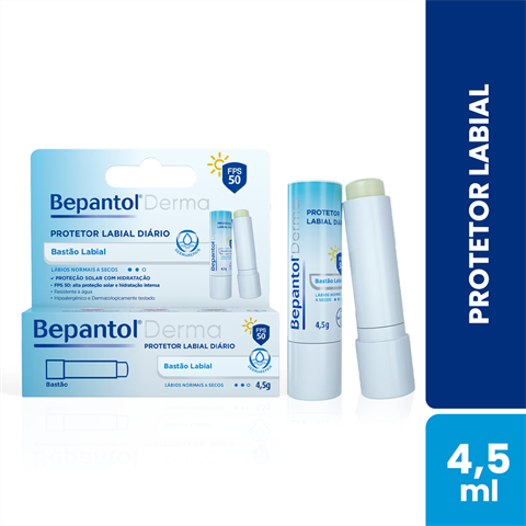 Protetor Labial Bepantol Derma FPS50 Com 4,5g