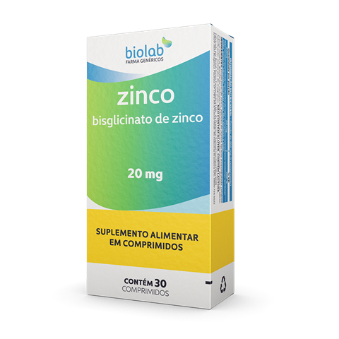 Zinco 20mg C/30 Comprimidos Biolab