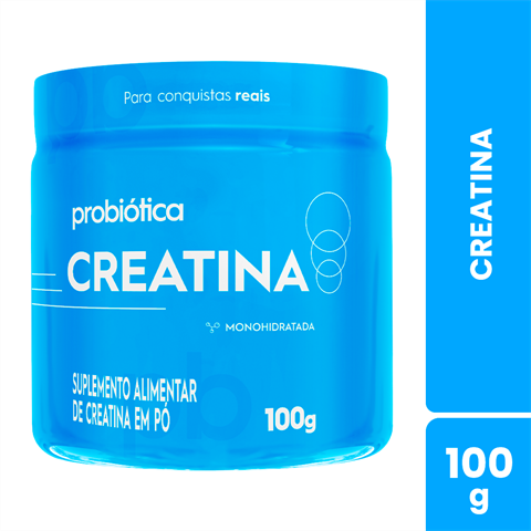 Creatina Probiótica Monohidratada Pura Com 100g
