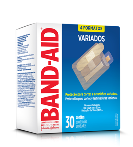 BAND AID® Curativos Transparente Variados 30 Unidades