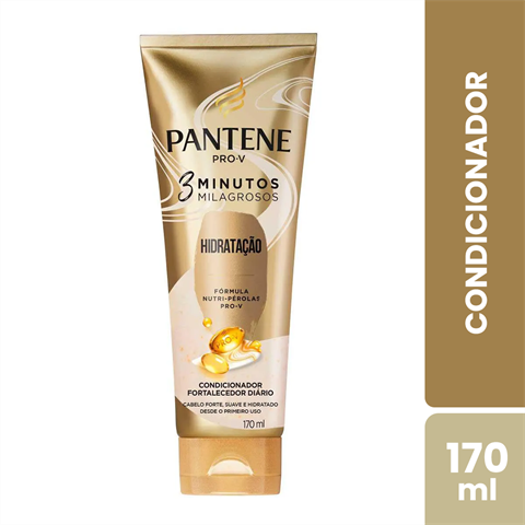 Condicionador Pantene Pro-V 3 Minutos Milagrosos Hidratação Com 170ml