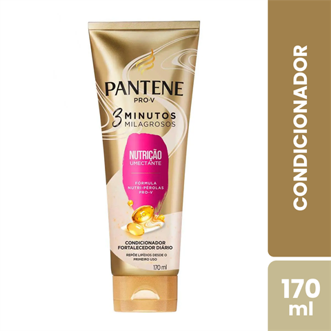 Condicionador Pantene Pro-V 3 Minutos Milagrosos Nutrição Umectante Com 170ml