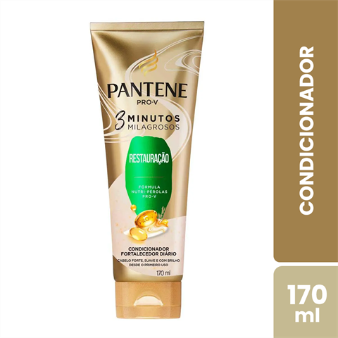 Condicionador Pantene Pro-V 3 Minutos Milagrosos Restauração Com 170ml