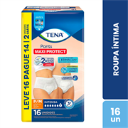 Roupa Íntima Tena Pants Maxi Protect P/M Leve 16 Pague 14
