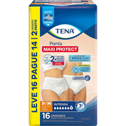 Roupa Íntima Tena Pants Maxi Protect P/M Leve 16 Pague 14
